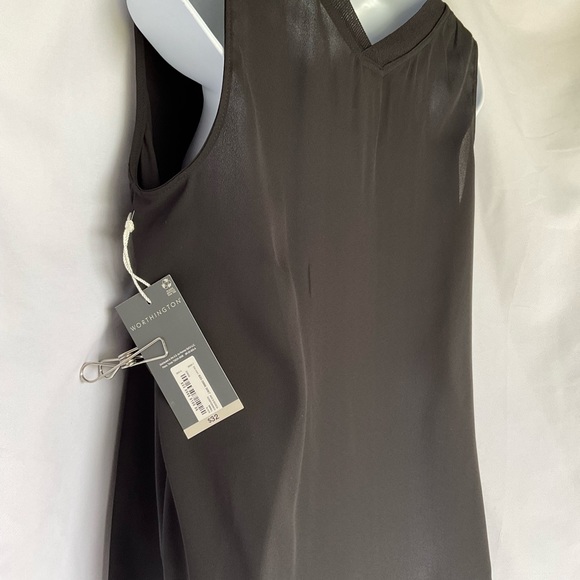 Classic Worthington‎ Sheer Black Blouse - Small - Elegance New With Tags - Picture 3 of 9